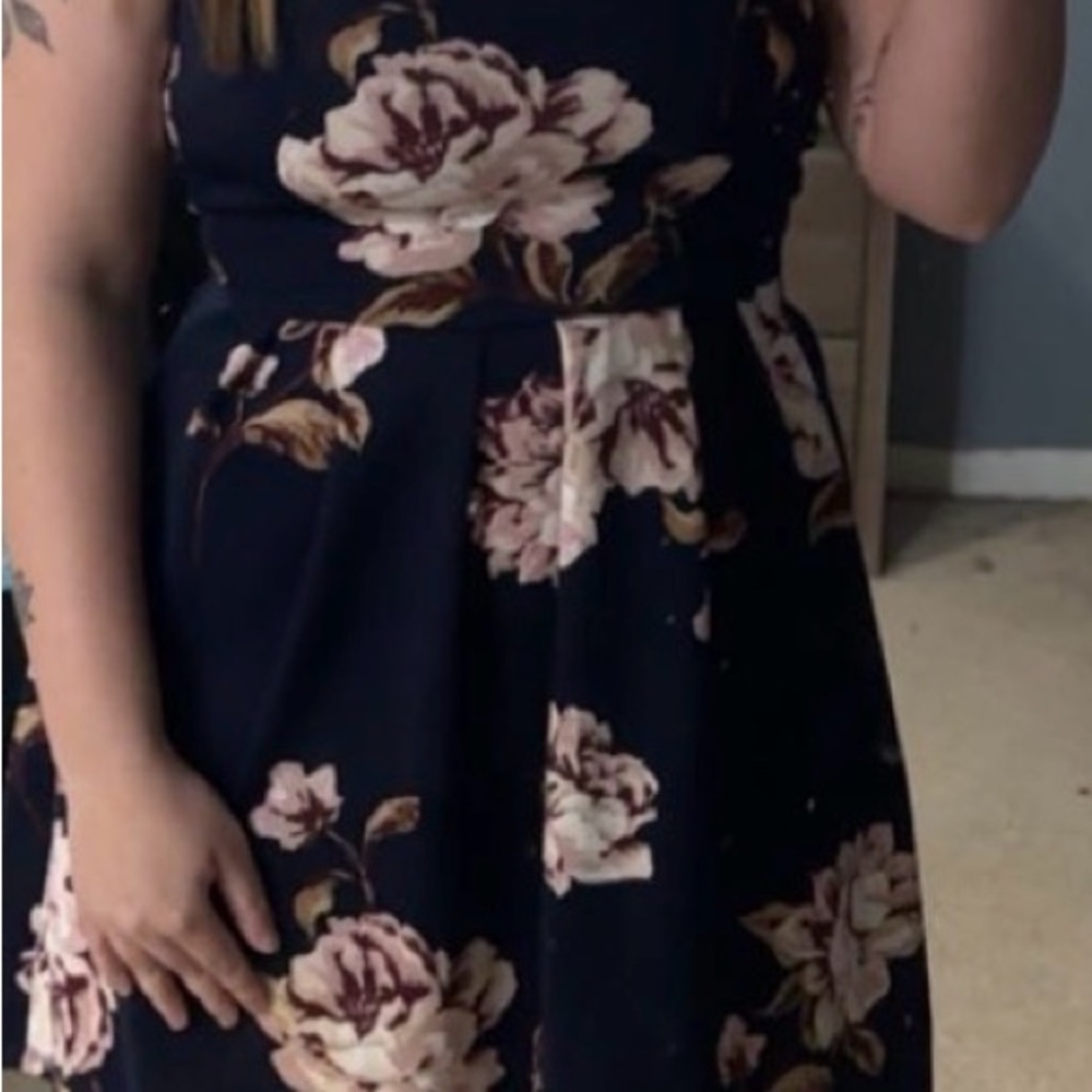 Floral Navy Dress